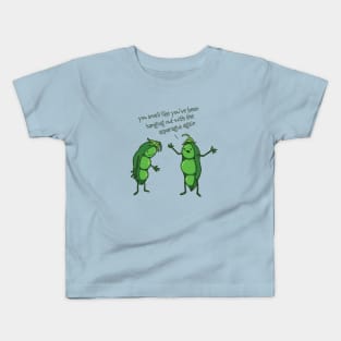 Funny Asparagus Pee Pea Pod Cartoon Kids T-Shirt